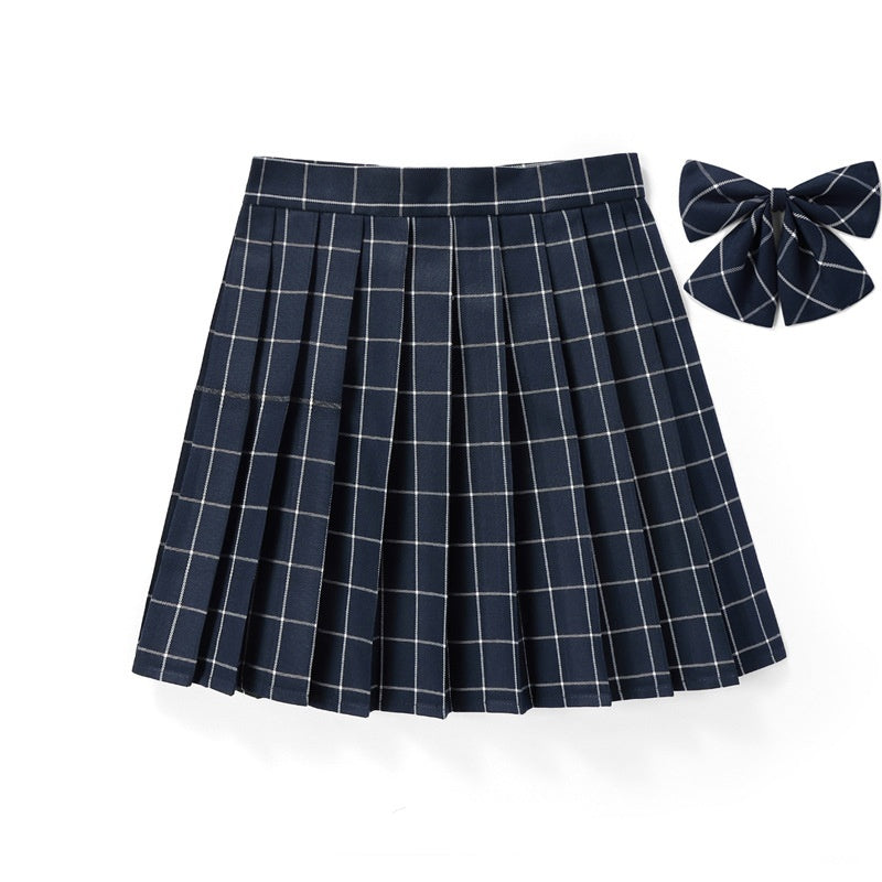 High-waisted Pleated Plaid Mini Skirt – Premium 0 | RICALOUX