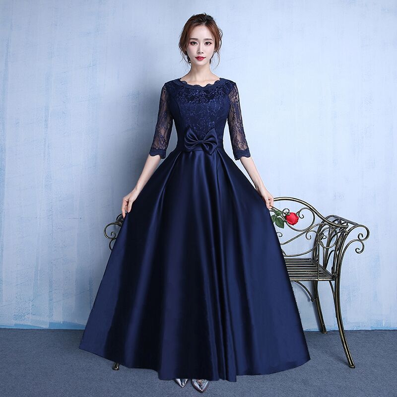 New Long-sleeved Wedding Bridesmaid Dress – Premium 0 | RICALOUX
