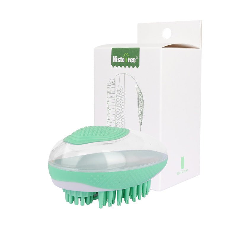Dog Cat Bath Brush 2-in-1 Pet SPA Massage Comb Soft Silicone Pets Shower Hair Grooming Cmob Dog Cleaning Tool Pet Products - RICALOUX