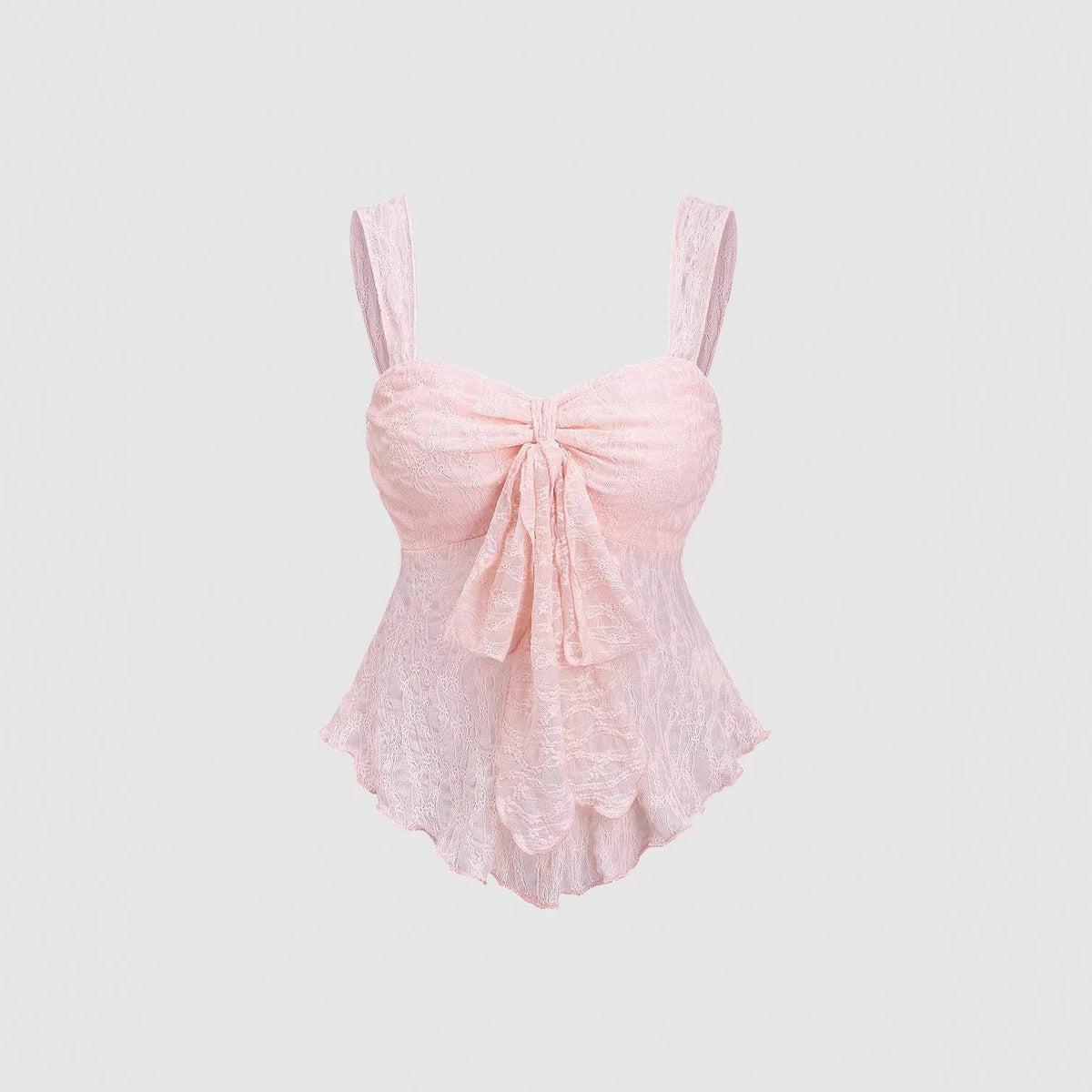 French-style Solid-color Lace Jacquard Camisole Top – Premium 0 | RICALOUX