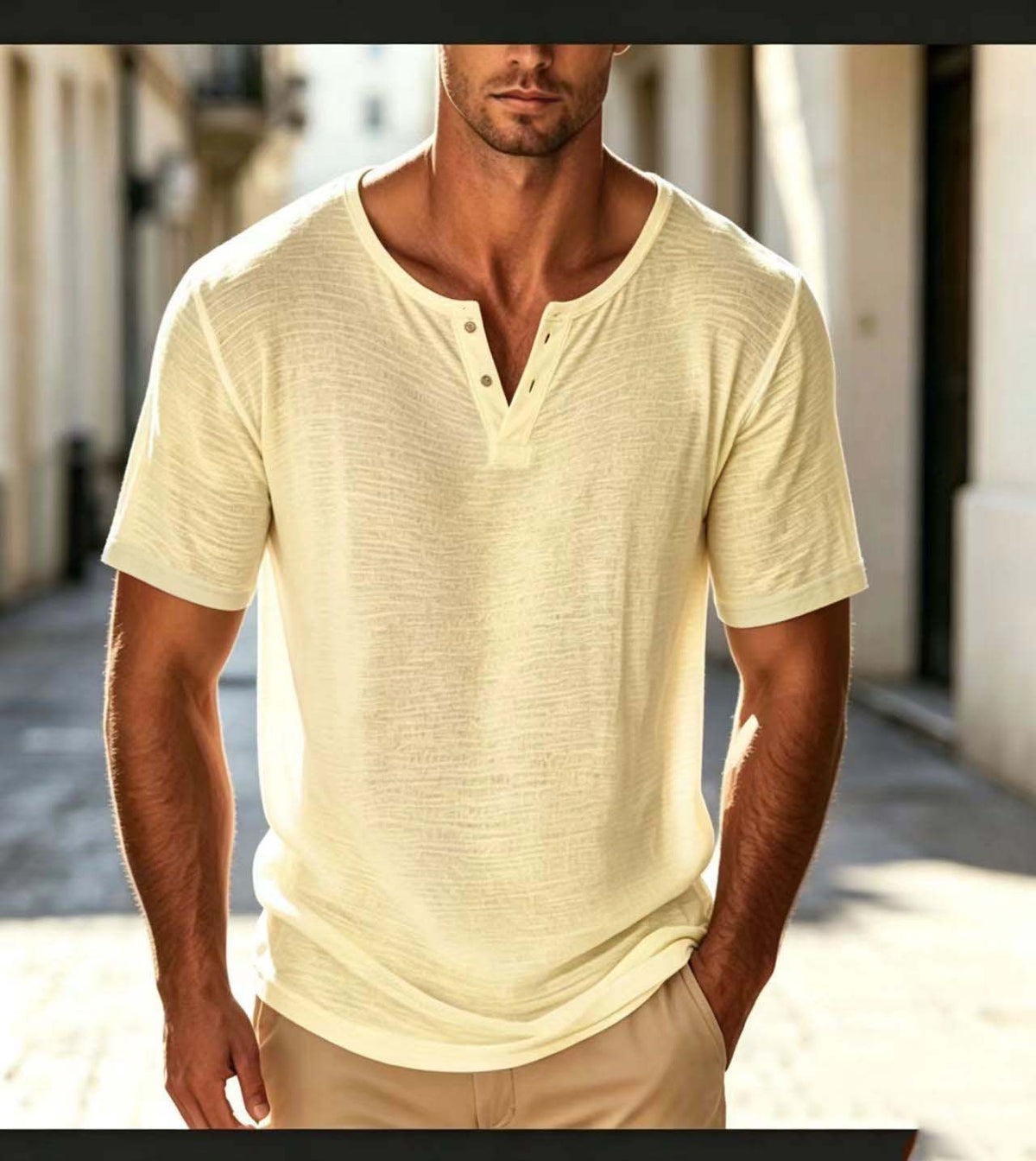 Multicolor Solid-color Summer Mens Short-sleeve Clothing – Premium 0 | RICALOUX