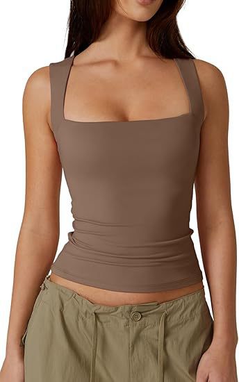 Basic Fitted Sleeveless Tank Top For Women by Ricaloux