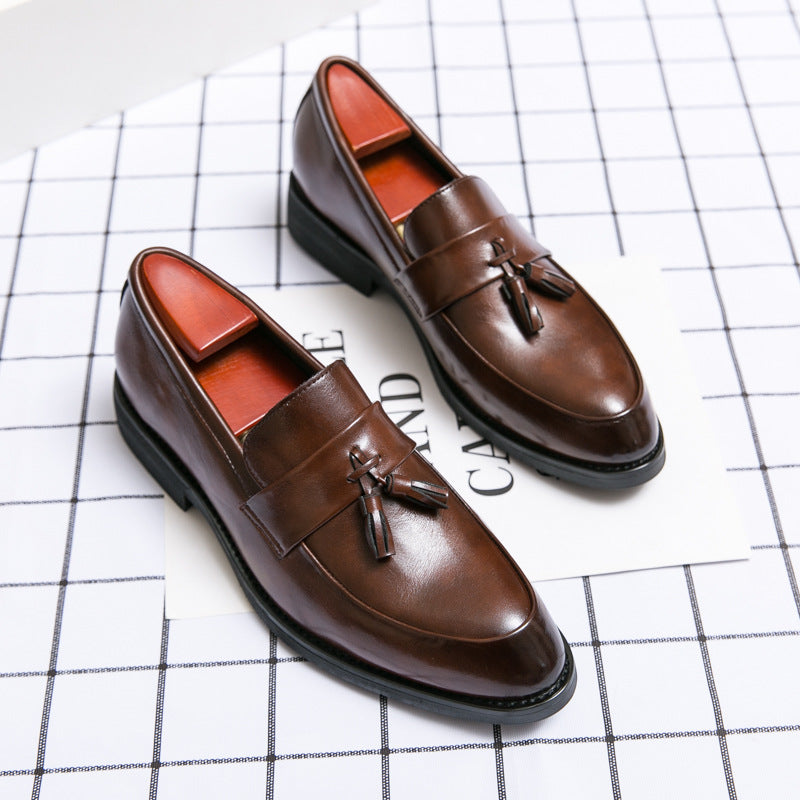 Casual Men Loafers Classic Tassel Men Leather Shoes Wedding Men Dress – Premium 0 | RICALOUX