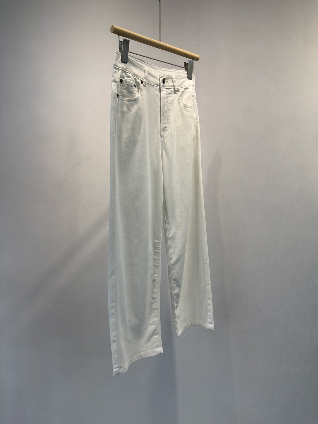 Summer White Cropped Denim Jeans – Premium 0 | RICALOUX