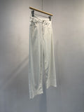 Summer White Cropped Denim Jeans – Premium 0 | RICALOUX