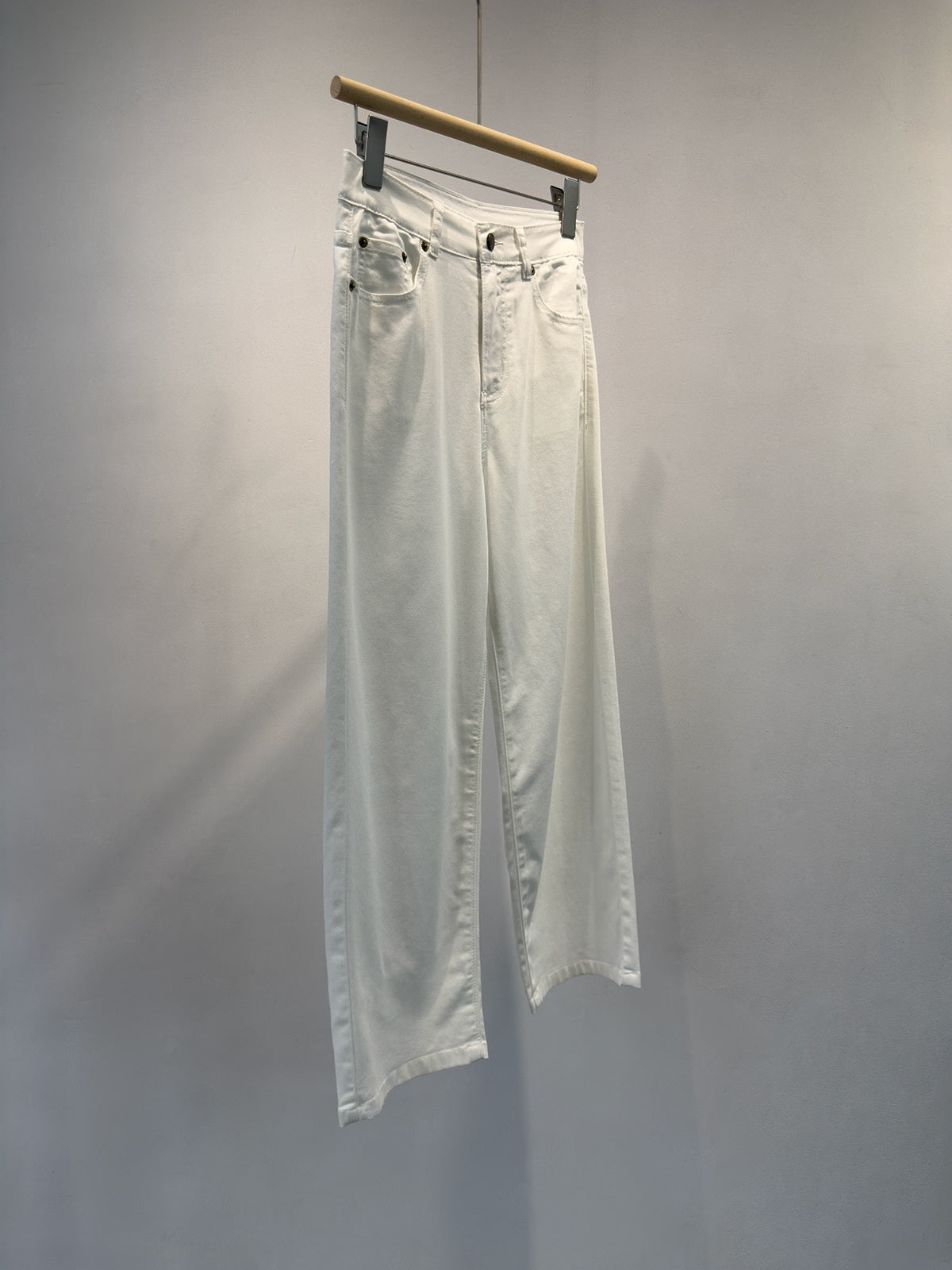 Summer White Cropped Denim Jeans – Premium 0 | RICALOUX