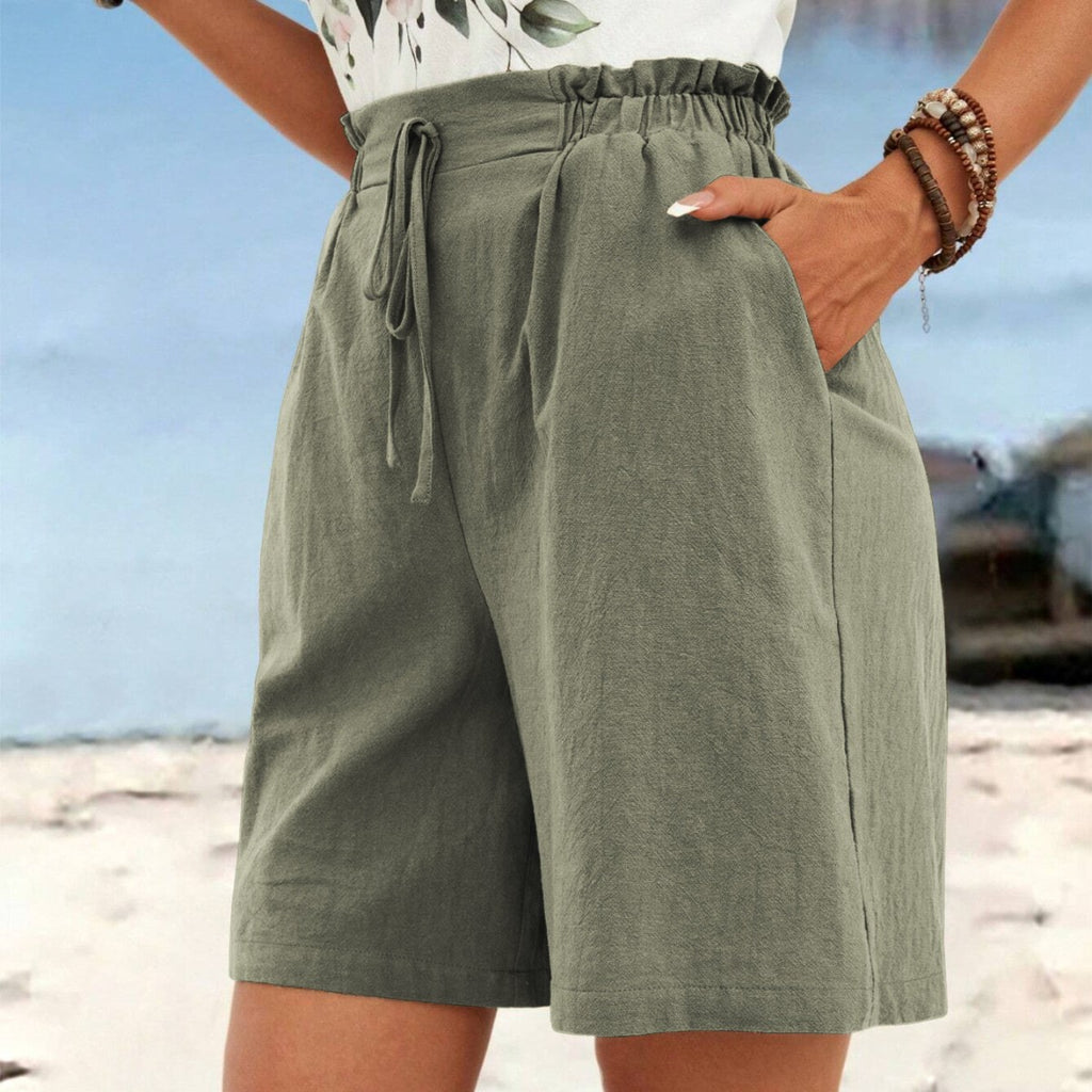 Womens Solid-Color Casual Sports Capri Pants by Ricaloux