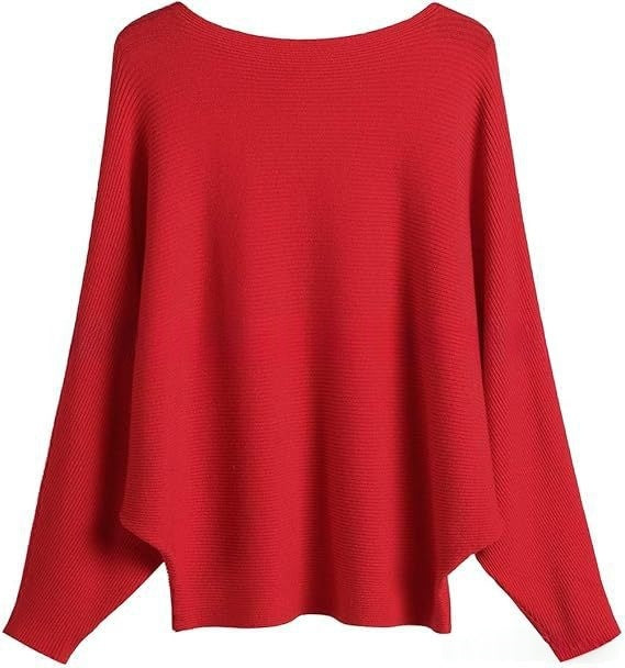 Halter-neck Batwing-sleeve Loose-fit Knit Sweater – Premium 0 | RICALOUX