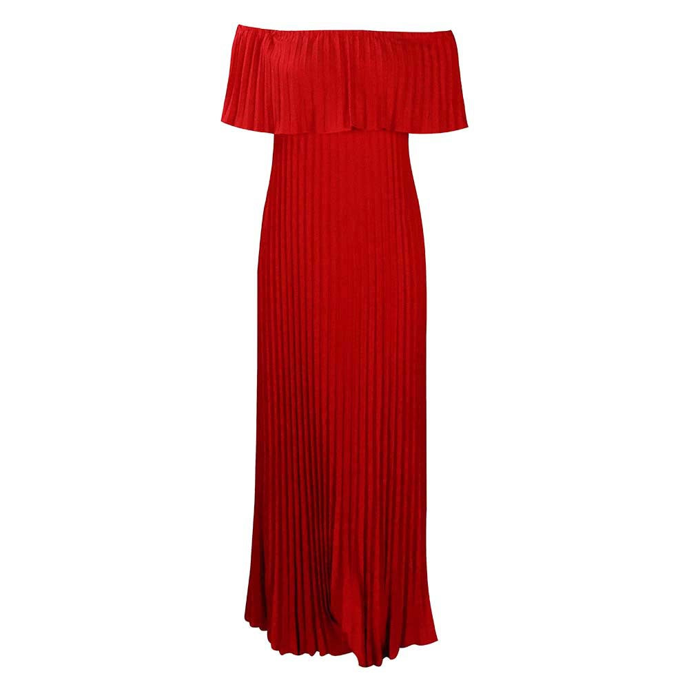 Springs New Sexy Off-shoulder Pleated Dress by Ricaloux