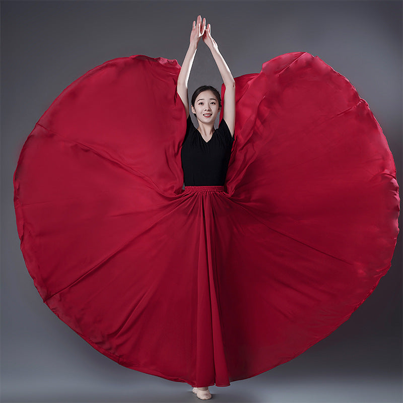 Flowing Long Dance Dress Performance Costume by Ricaloux
