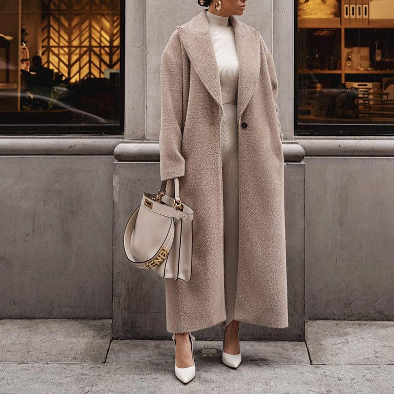 Warm Jacket Long-sleeved Lapel Women's Plush - RICALOUX
