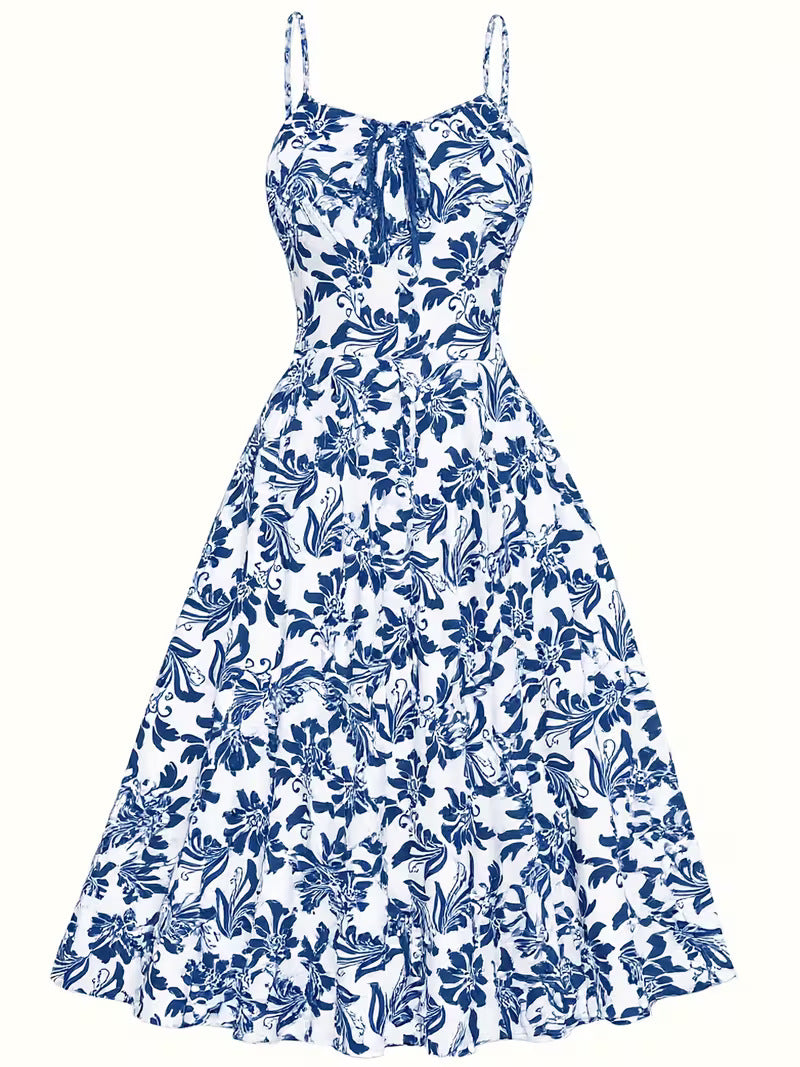 Mid-length A-line Maxi Dress For A Beach Vacation by Ricaloux