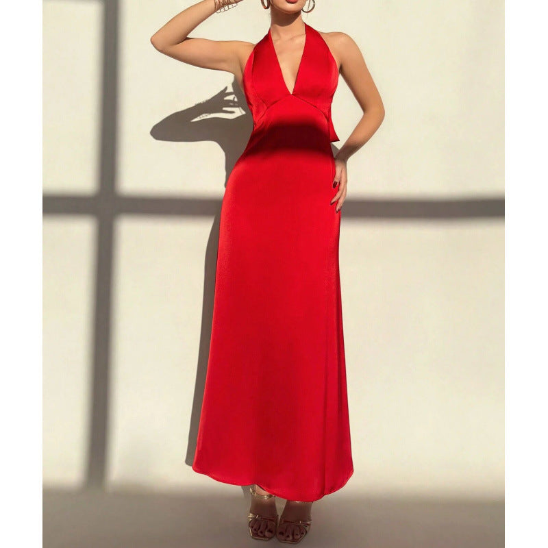 Bow-tie Slim-fit Casual Dress For Women – Premium 0 | RICALOUX