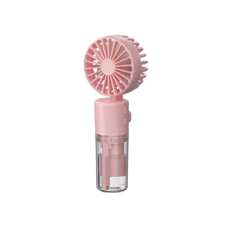 Portable Handheld Spray Fan 4-Speed Water Spray Mist Fan Summer Cooling Artifact USB Charging Summer Supplies Outdoor Mini Fan - RICALOUX
