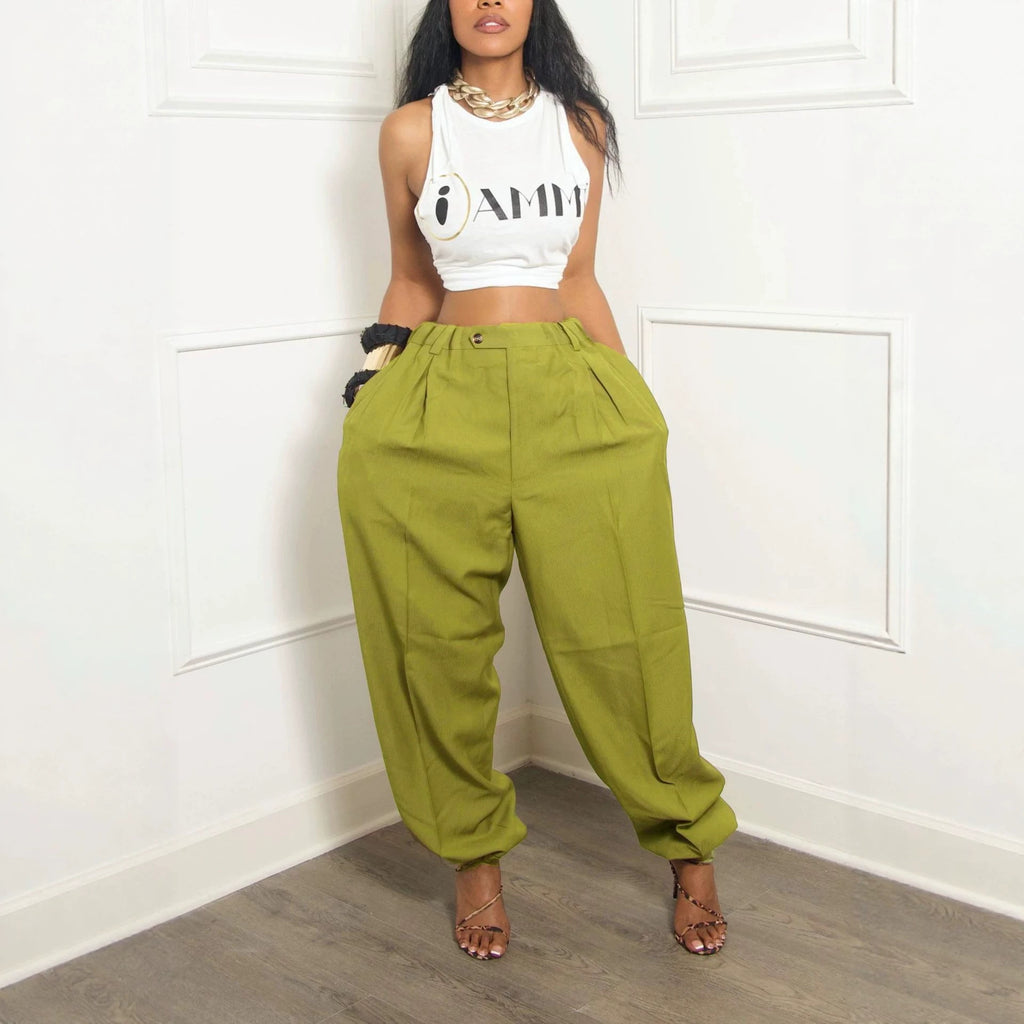 Casual Relaxed-fit Trendy Ankle-length Jogger Pants – Premium 0 | RICALOUX