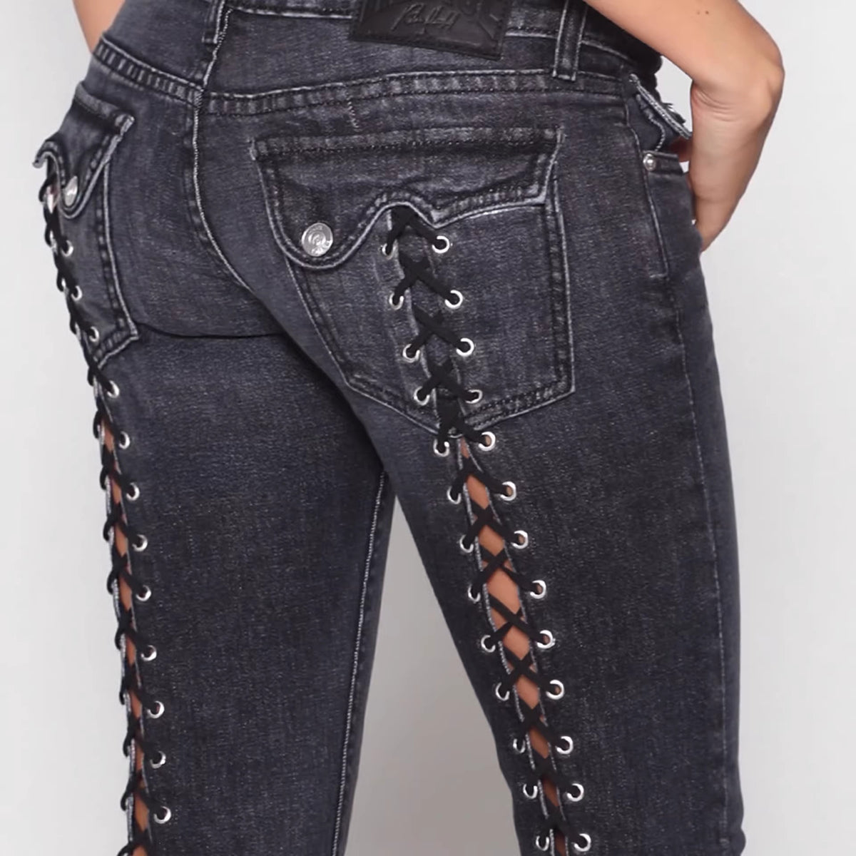 Womens Relaxed-fit Straight-leg Low-rise Bootcut Jeans by Ricaloux