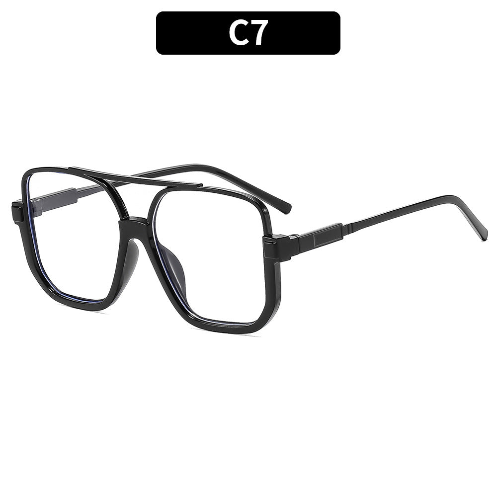 Y2K Chic Personality Double-bridge Semi-rimless Sunglasses – Premium 0 | RICALOUX