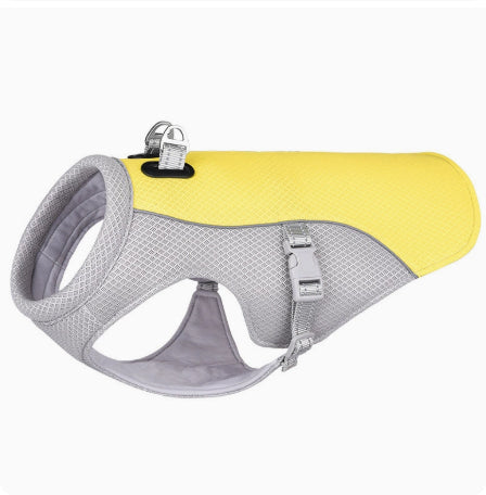 Summer Pet Dog Cooling Vest Heat Resistant Cool Dogs Clothes Breathable Sun-proof Clothing For Small Large Dogs Outdoor Walking by Ricaloux