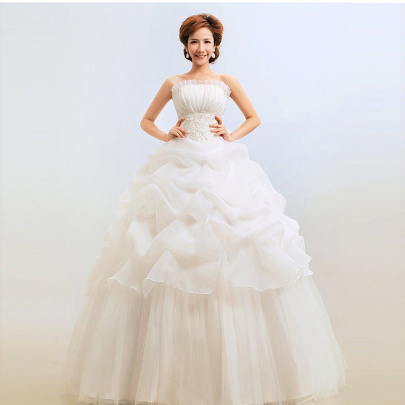 New Bustier Korean Princess Thin Wedding Dress - RICALOUX