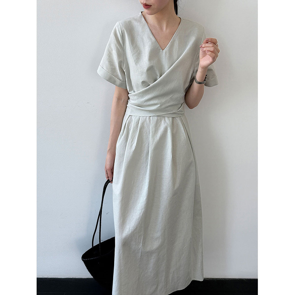Sophisticated Cross-Tie Dress For Women by Ricaloux