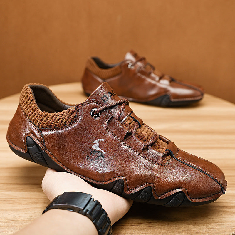 High Quality Men Sneakers Fashion Lace-up Flats Shoes by Ricaloux