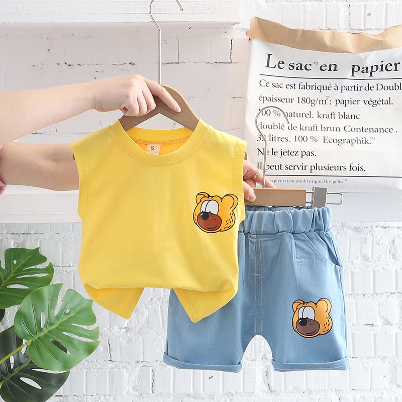 Children's Clothing Boys Vest Suit Summer - RICALOUX