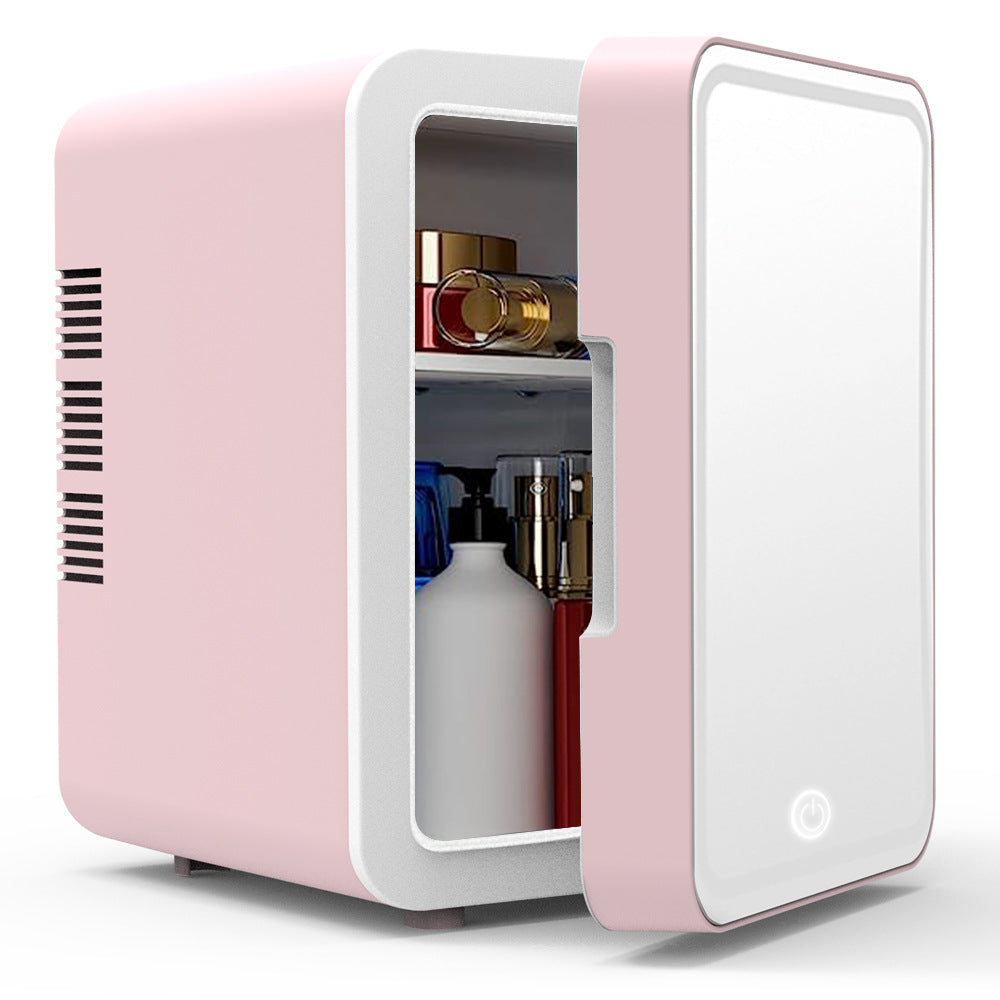 Beauty Refrigerator Makeup Skin Care Products Mini Smal110V Portable Built-in Light Car Refrigerator by Ricaloux