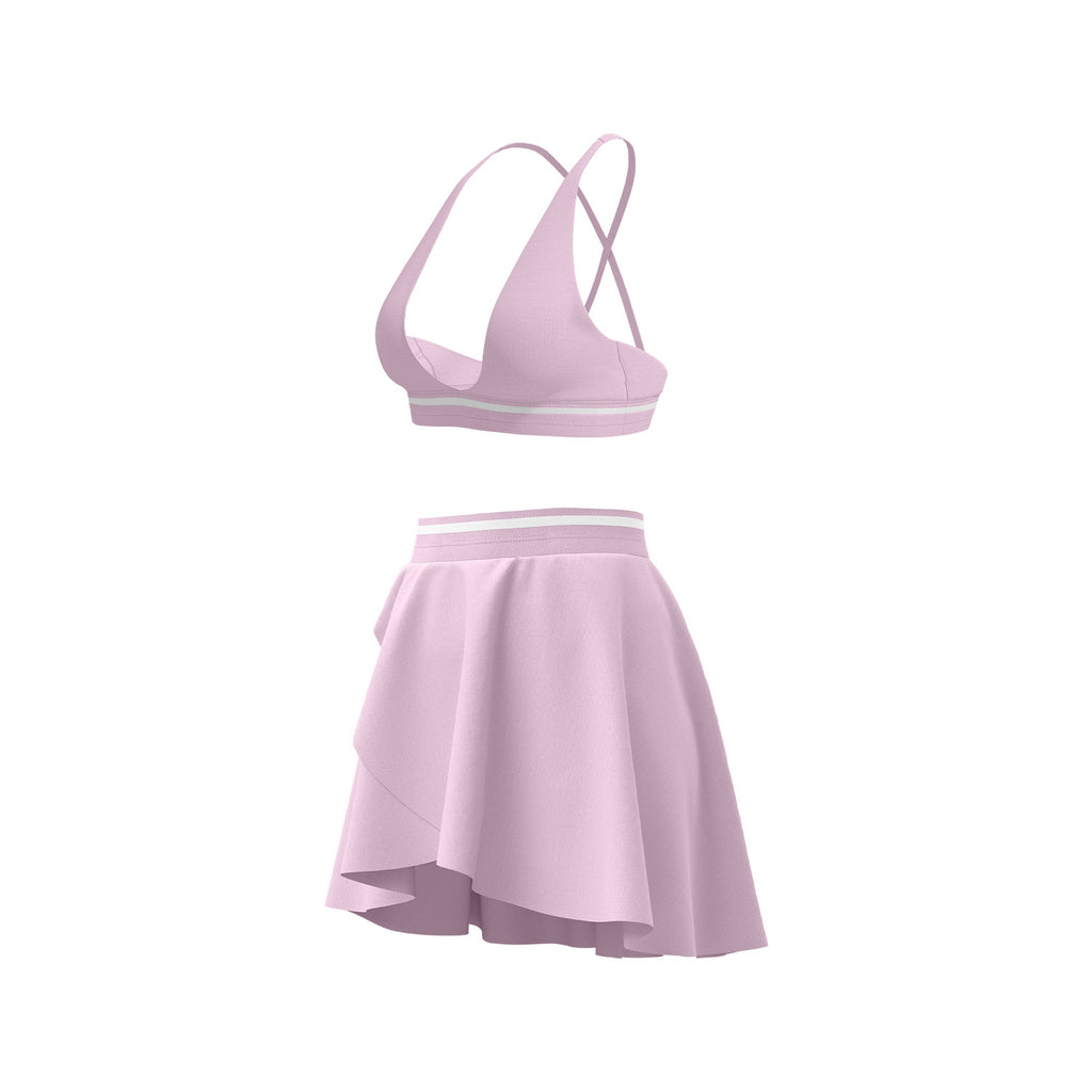 Sexy Tight-Fitting Yoga Bra Top And Skirt Set – Premium 0 | RICALOUX