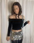 Women's Irregular Sequin Fashion Short Skirt - RICALOUX