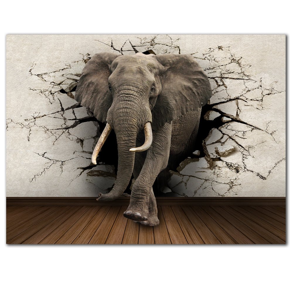 Creative Home Decor Elephant Canvas Painting - RICALOUX