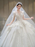 Bride Main Yarn Long Sleeve Heavy Industry Trailing French Retro Advanced - RICALOUX