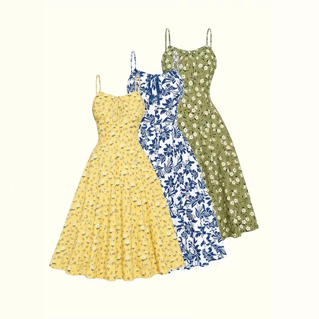 Mid-length A-line Maxi Dress For A Beach Vacation by Ricaloux