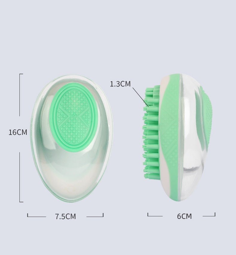 Dog Cat Bath Brush 2-in-1 Pet SPA Massage Comb Soft Silicone Pets Shower Hair Grooming Cmob Dog Cleaning Tool Pet Products - RICALOUX