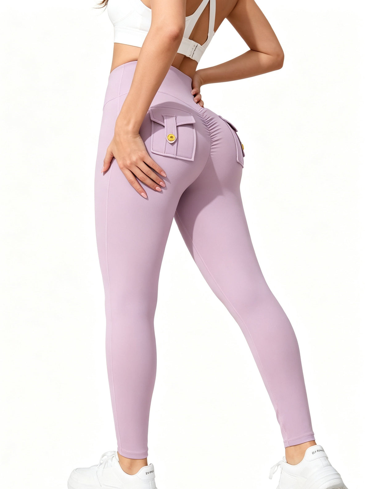 Women's Quick-Dry High-Elasticity Butt-Lifting Sports Trousers, Bare-Skin Feel Yoga Pants For Outdoor Activities by Ricaloux