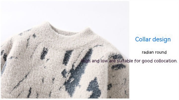 Winter Fleece-lined Thickened Men's Bottoming Sweater Fall And Winter Inner - RICALOUX