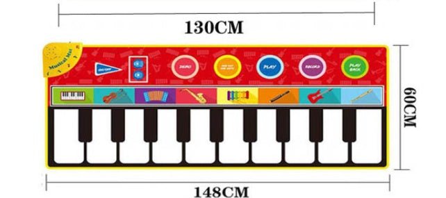Piano blanket for babies and children - RICALOUX