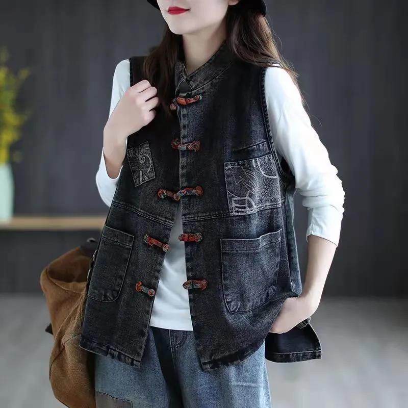 Autumn New Arrival Artistic Vintage Ethnic Style Waistcoat – Premium 0 | RICALOUX