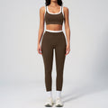 Contrast Nude Yoga Suit Thread by Ricaloux