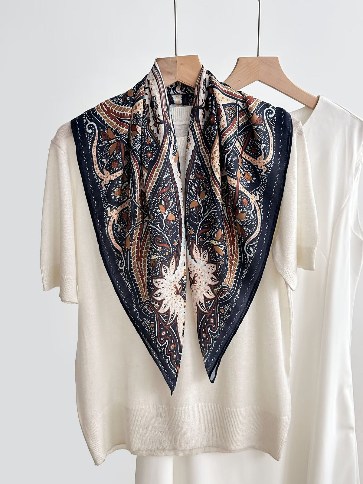 New Breathable Versatile Silk Chiffon Scarf For Women, Also Usable As A Shawl by Ricaloux