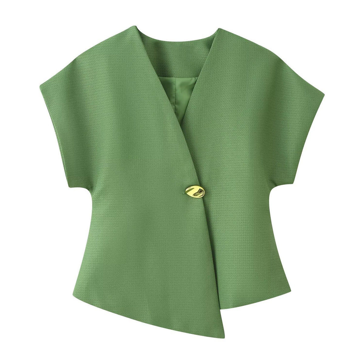 Womens Fashion Versatile Elegant Short-sleeve Blouse – Premium 0 | RICALOUX
