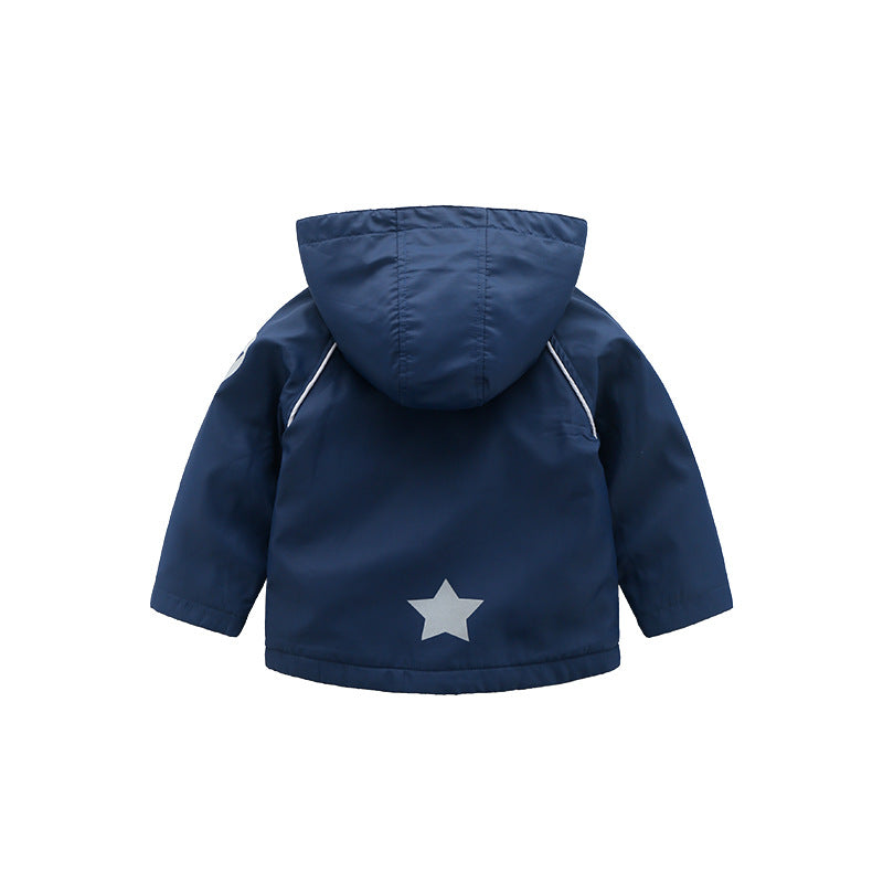 Boys' Hooded Autumn Clothing Children's Fleece Jacket by Ricaloux