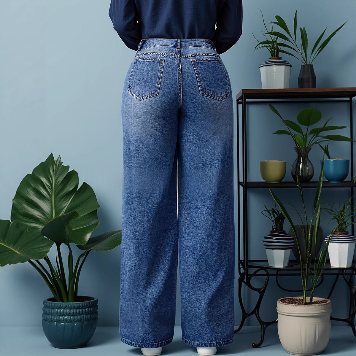 Spring And Autumn Casual Versatile Jeans by Ricaloux