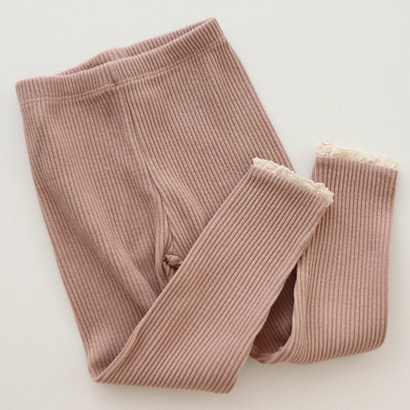 Babies And Girls Wear Leggings Over Autumn Trousers - RICALOUX