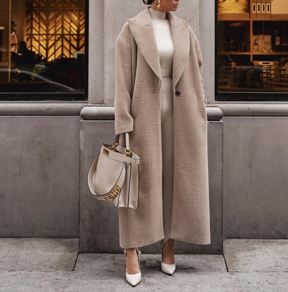 Warm Jacket Long-sleeved Lapel Women's Plush - RICALOUX