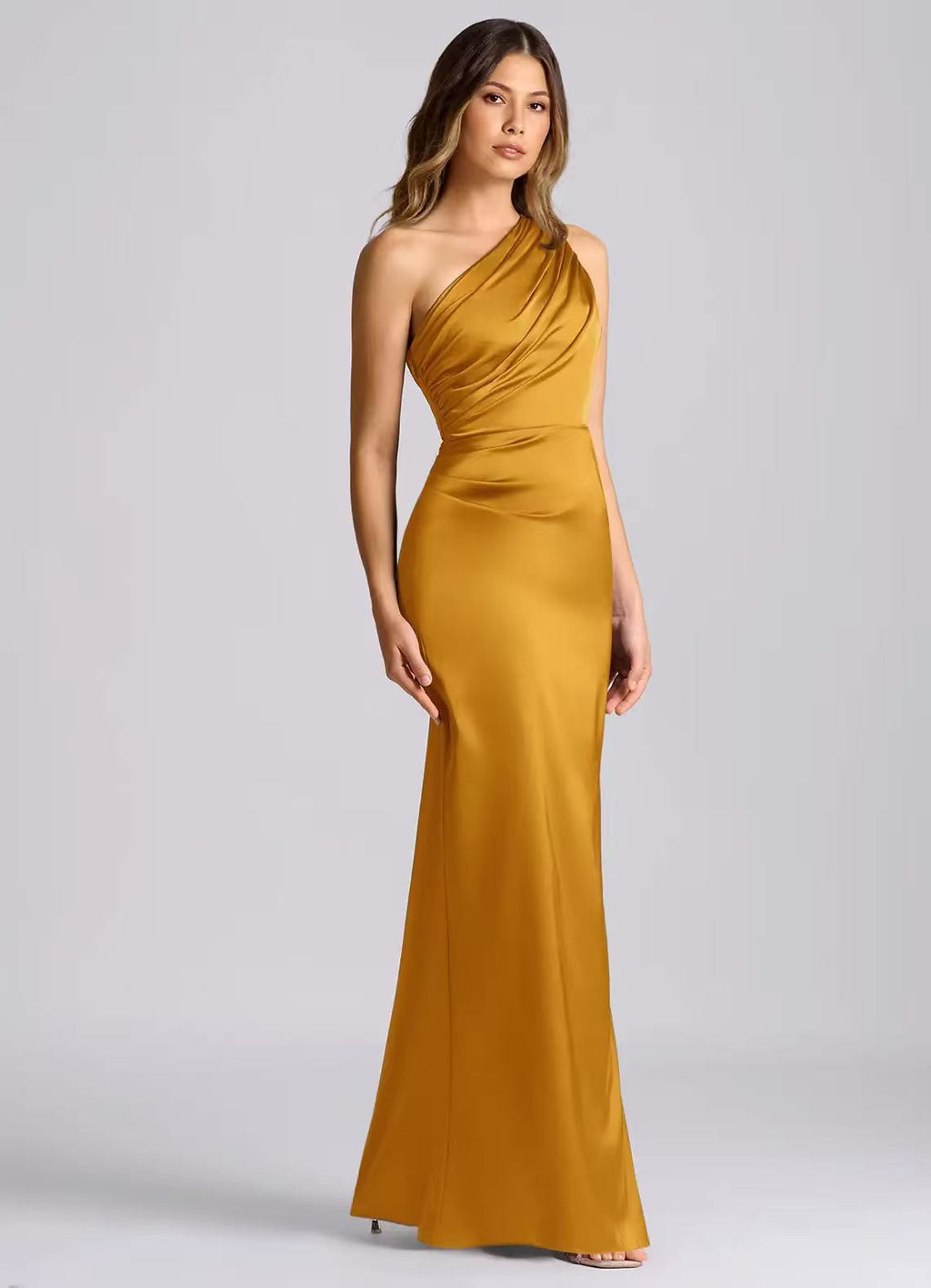 Womens Stylish Off-the-shoulder Satin Bodycon Dress by Ricaloux
