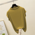 Womens Summer New Half-Neck Slimming Vest Sleeveless Top by Ricaloux