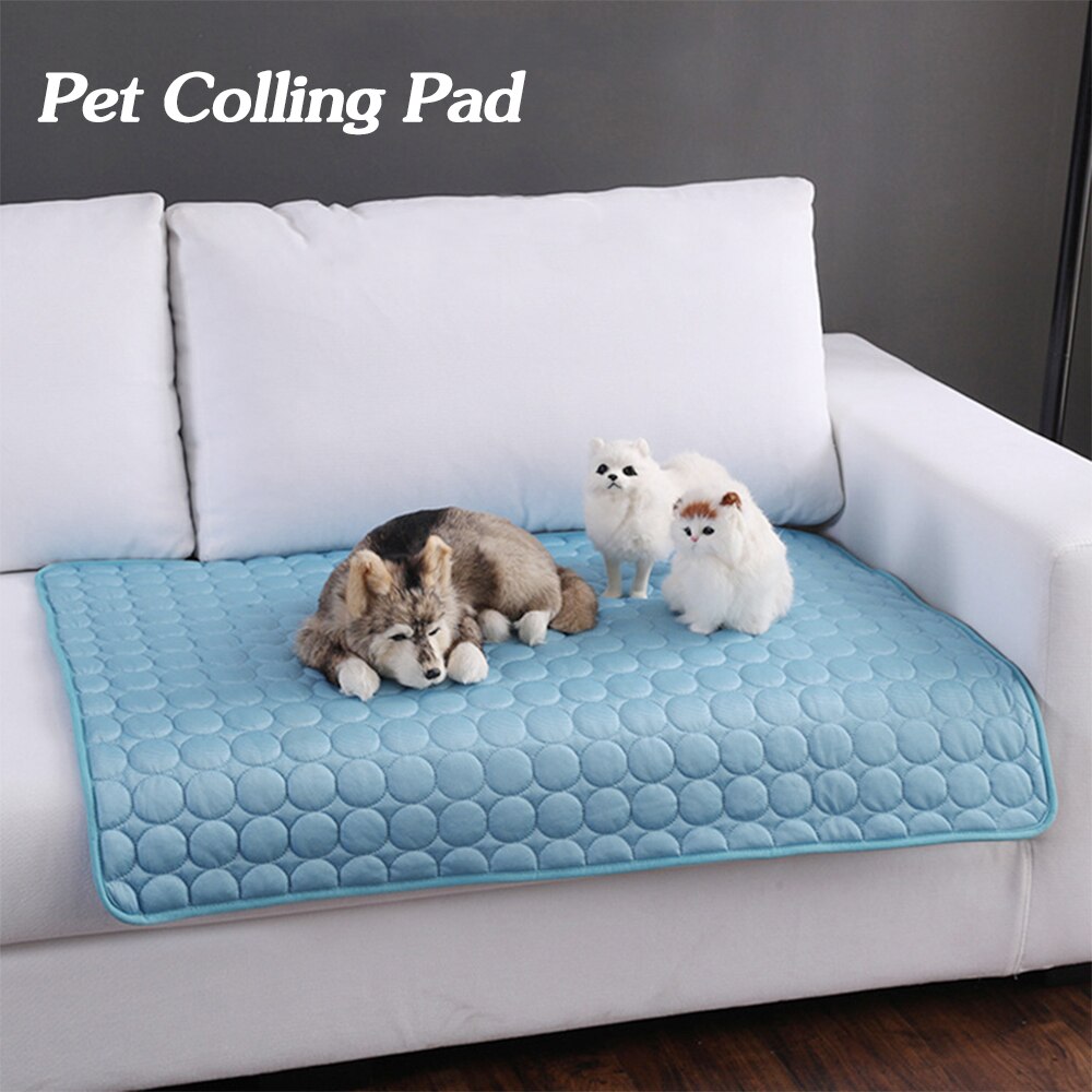 Pet Dog Cat Ice Silk Cold Nest Pad For Cooling In Summer by Ricaloux