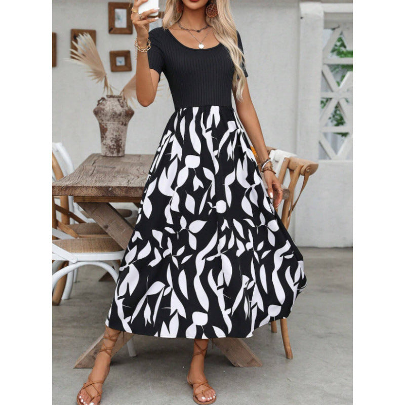 Summer European And American-style New-print Dress by Ricaloux
