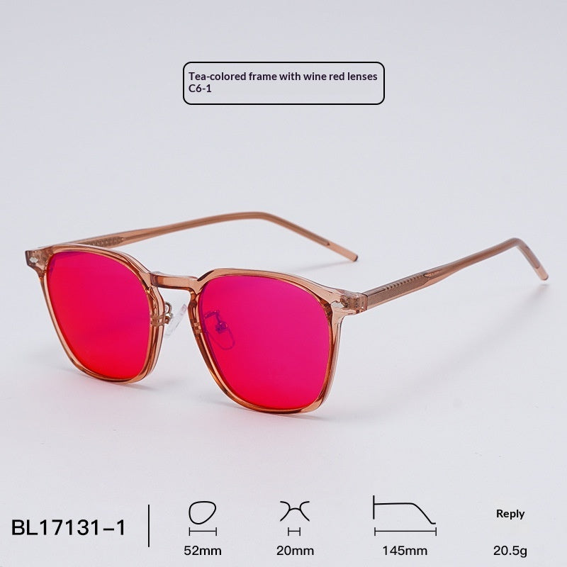 Orange Colored Glasses Anti Blue Light Eye Protection AR Anti Reflective Film by Ricaloux