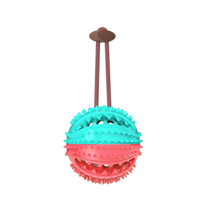 Dog Toys Silicon Suction Cup Tug Interactive Dog Ball Toy For Pet Chew Bite Tooth Cleaning Toothbrush Feeding Pet Supplies by Ricaloux
